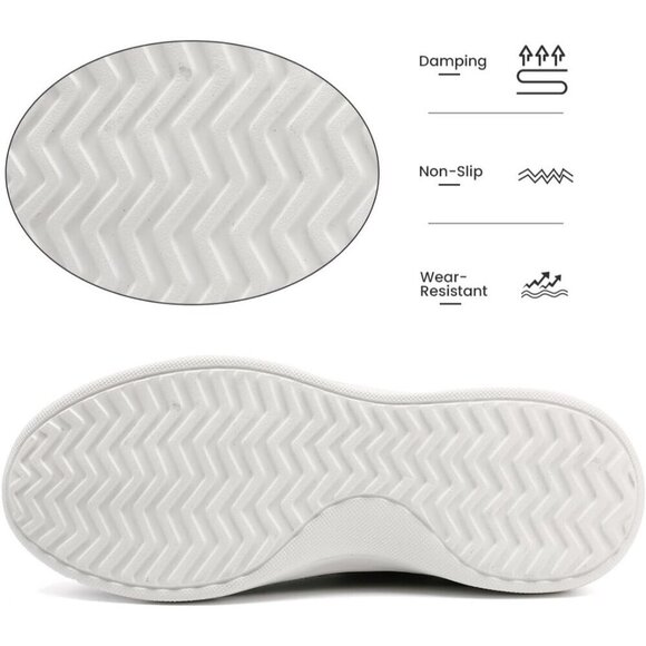 Mens Slip On Sneakers Walking Tennis Gray Shoes Running Gym Athletic Non Slip main image 4